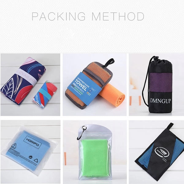 Microfiber Quick Dry Travel Sports Towel with Mesh Bag