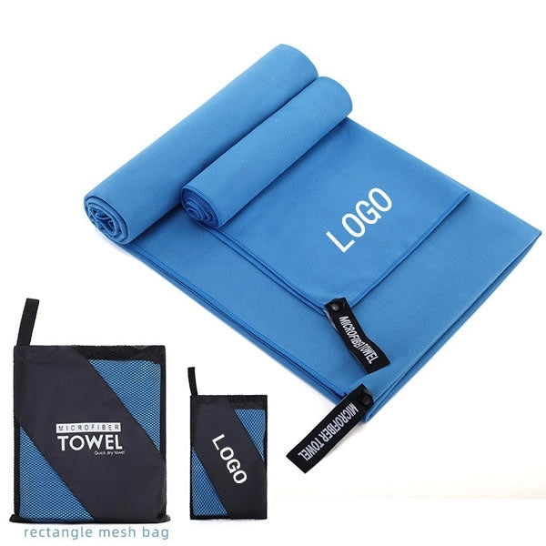 Microfiber Quick Dry Travel Sports Towel with Mesh Bag