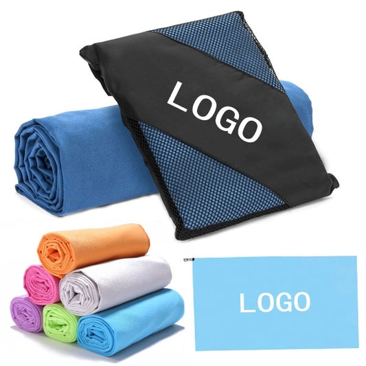 Microfiber Quick Dry Travel Sports Towel with Mesh Bag