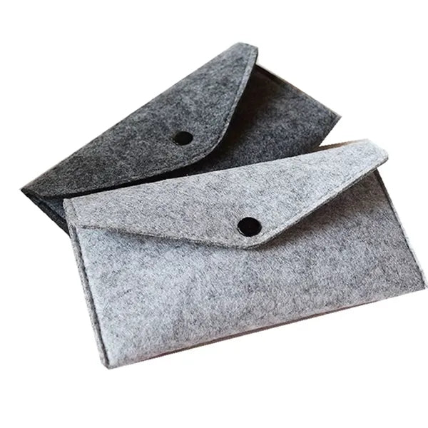 Non Woven Felt Pencil Case With Button