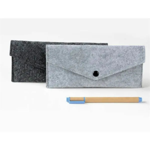 Non Woven Felt Pencil Case With Button