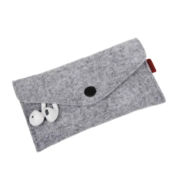 Non Woven Felt Pencil Case With Button