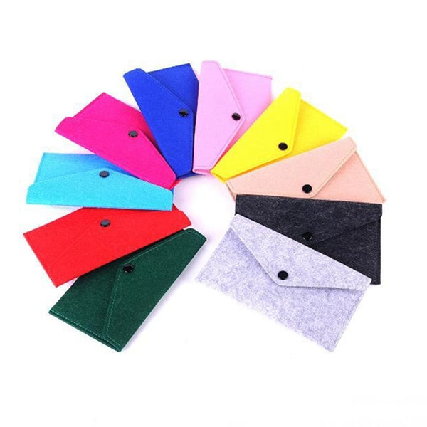 Non Woven Felt Pencil Case With Button