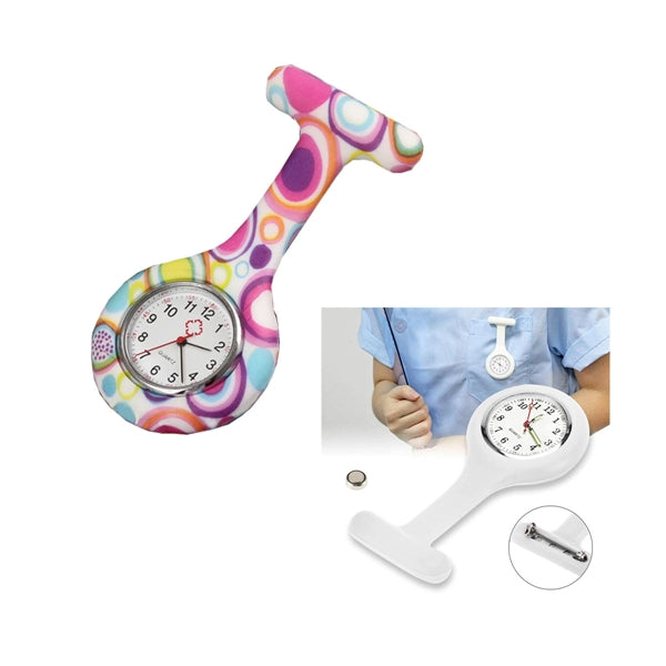 Colorful Pocket Silicone Nurse Watch