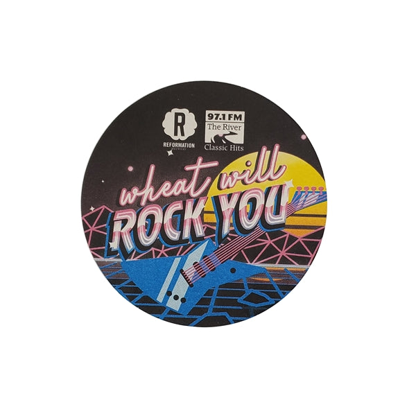 3.5" Round Full Color Pulp-Board Paper Coaster 40pt