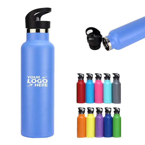 20oz Portable Staniles Steel Vacuum Water Bottle with Straw