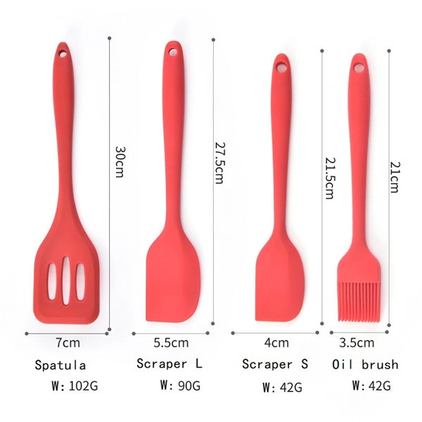 5 Pieces Silicone Kitchenware Set