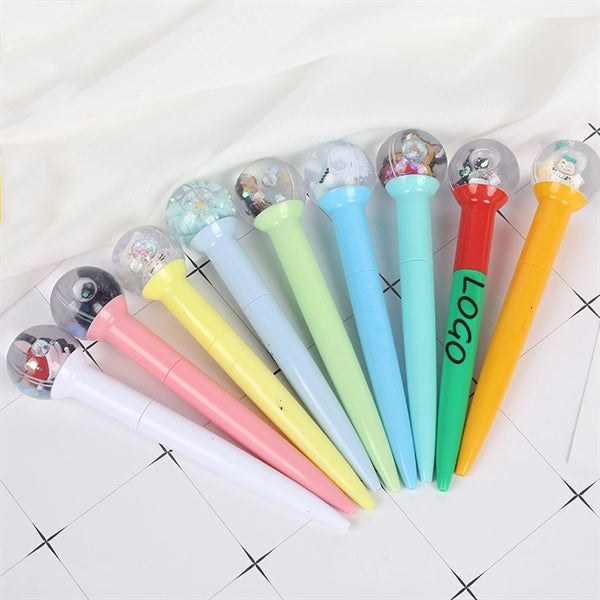 Liquid glitter floating filled Tip Ball Point Pen