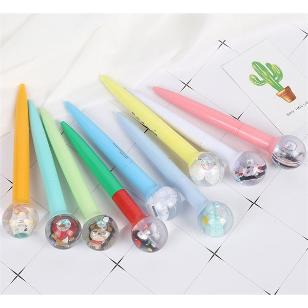 Liquid glitter floating filled Tip Ball Point Pen