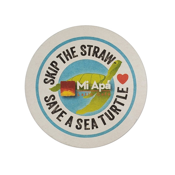 3.5" Round Full Color Pulp-Board Paper Coaster 60pt