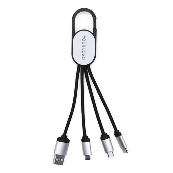 New Three-in-one Illuminated Keychain Charging Cable