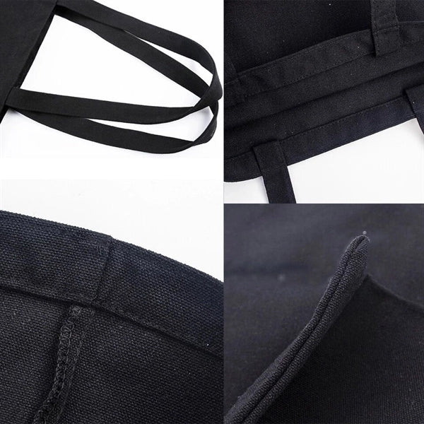 Natural Cotton Canvas Grocery Tote (13 3/8" W x 15 3/4" H)
