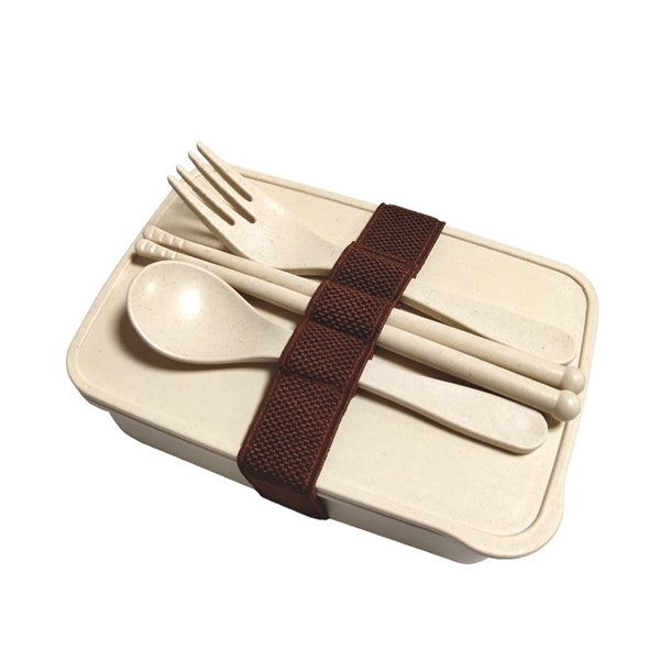 Eco-friendly biodegradable Lunch box with fork Knife