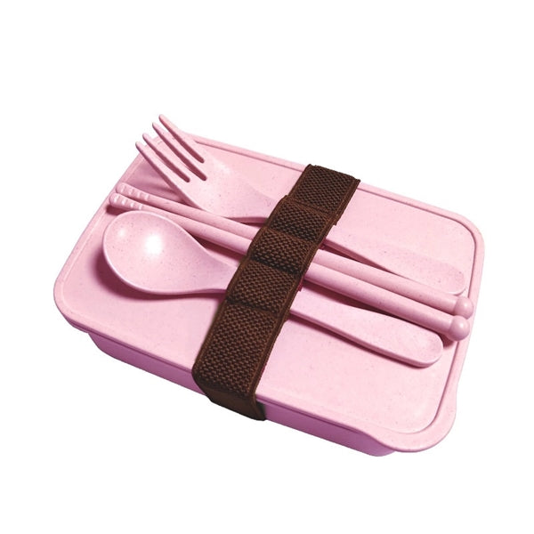 Eco-friendly biodegradable Lunch box with fork Knife