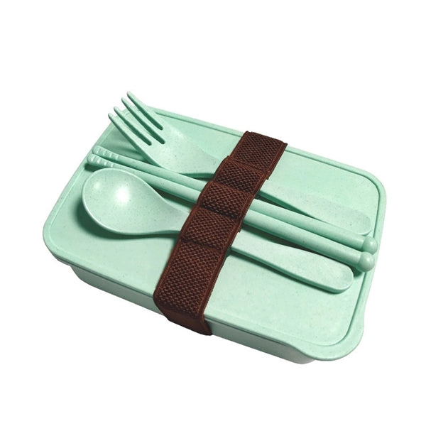 Eco-friendly biodegradable Lunch box with fork Knife