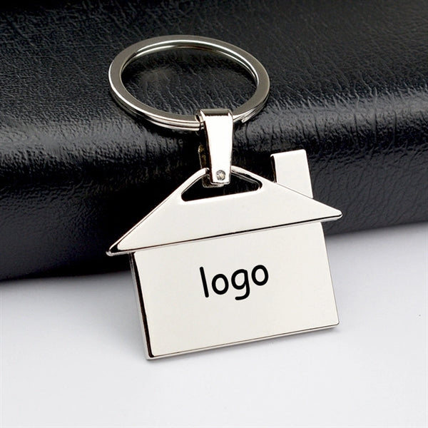 Metal House Keychain