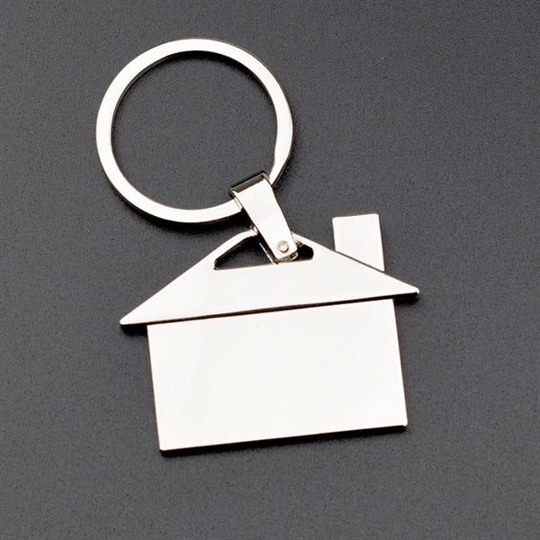 Metal House Keychain