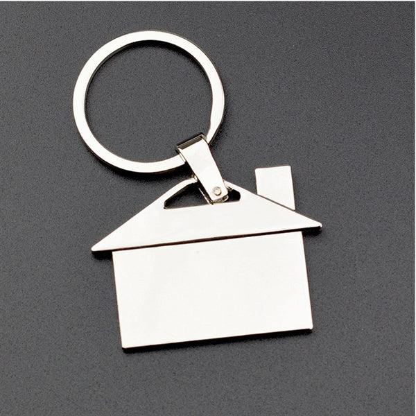 Metal House Keychain