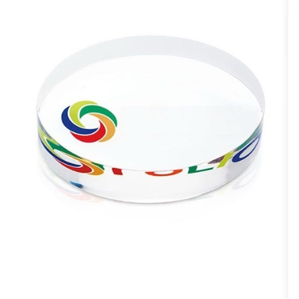 Round Acrylic Paperweight