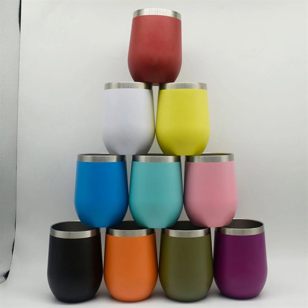 12oz Double Wall Eggshell Cup with Lid