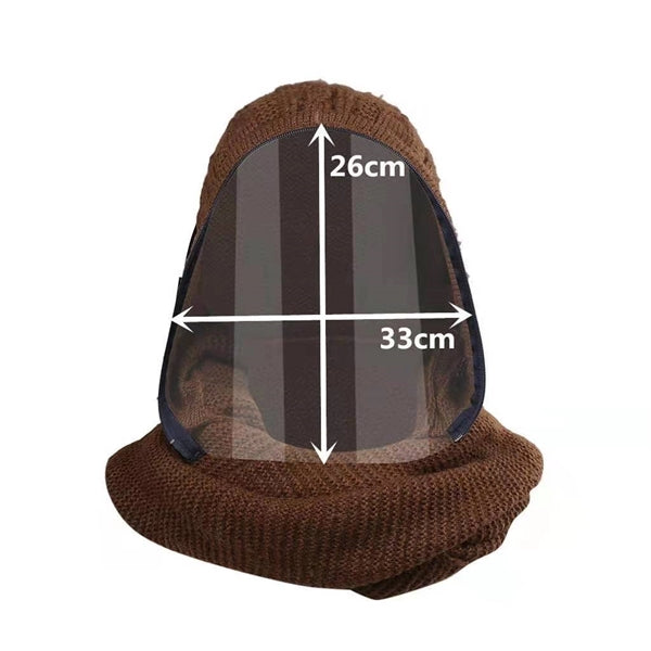 Hat With Scarf And Face Shield Warm Set
