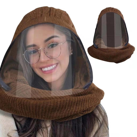 Hat With Scarf And Face Shield Warm Set
