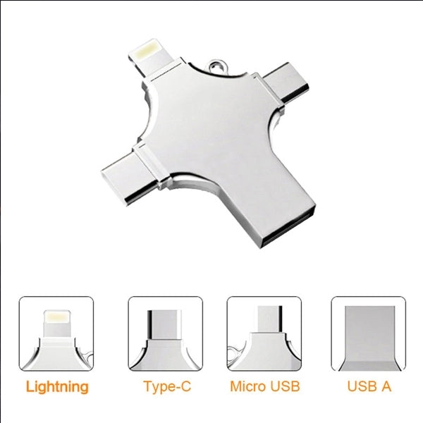 Portable 4 in 1 OTG Flash Drive
