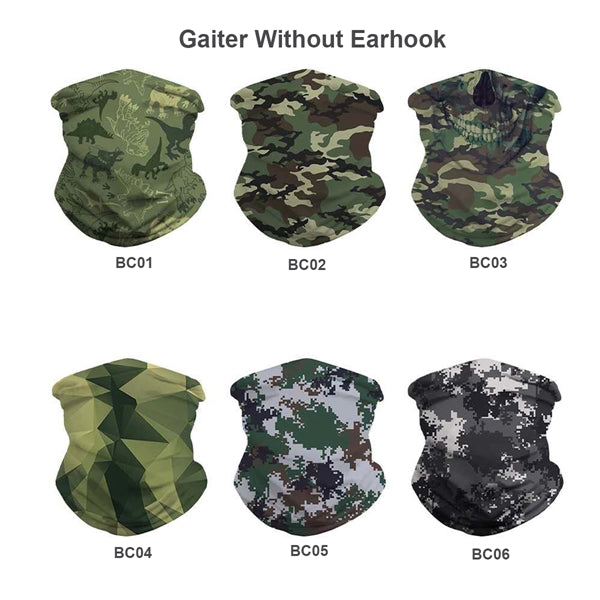 Camo Neck Gaiter Face Bandanas Sports