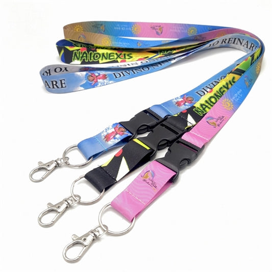 Dye Sublimation Lanyard With Safety Buckle