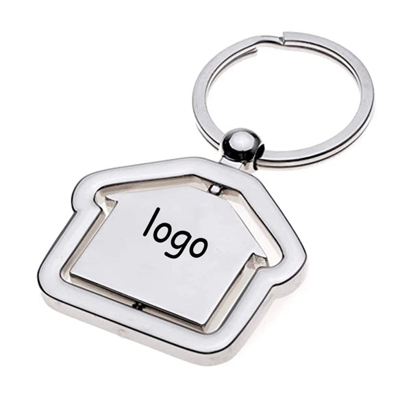 Metal House Keychain