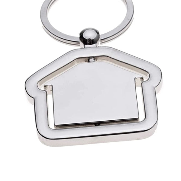 Metal House Keychain
