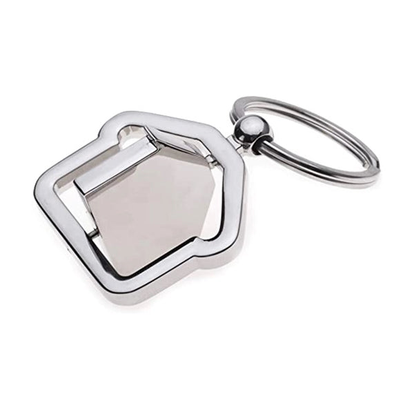 Metal House Keychain