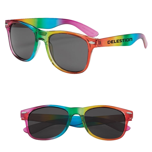 Stylish Sunglasses with Rainbow Frame