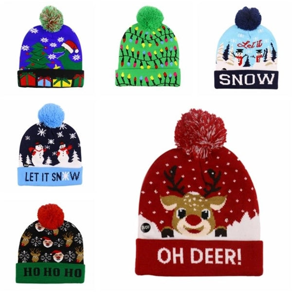 LED Glowing Beanie Snow Hat