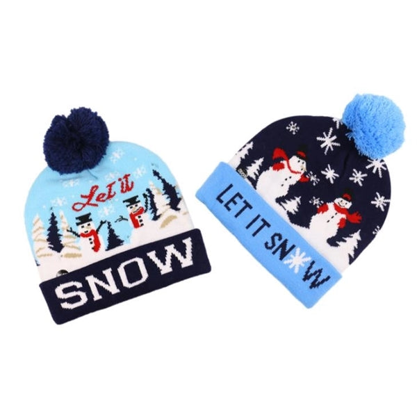 LED Glowing Beanie Snow Hat