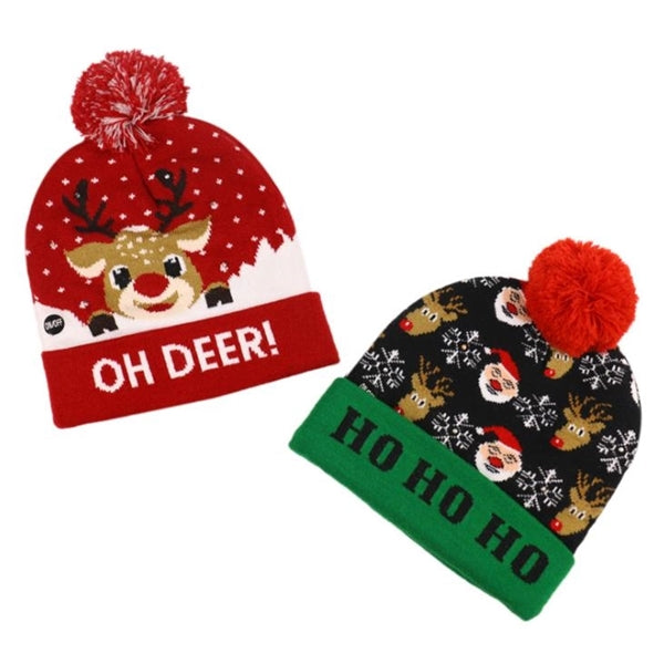 LED Glowing Beanie Snow Hat