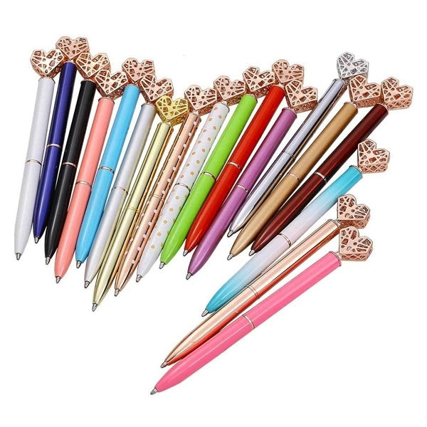 Heart Shaped Metal Ballpoint Pen