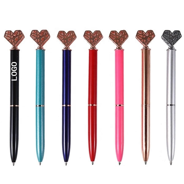 Heart Shaped Metal Ballpoint Pen
