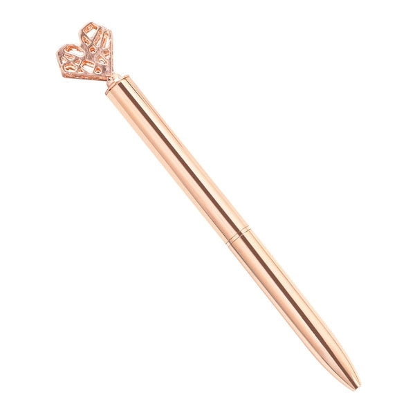 Heart Shaped Metal Ballpoint Pen