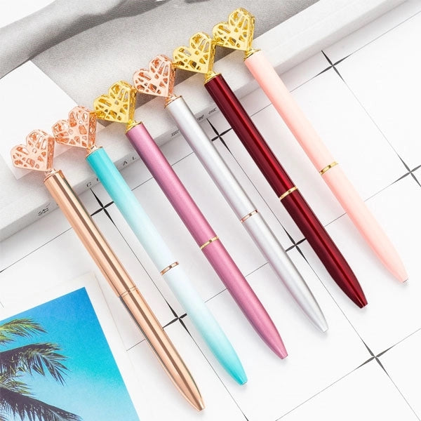 Heart Shaped Metal Ballpoint Pen