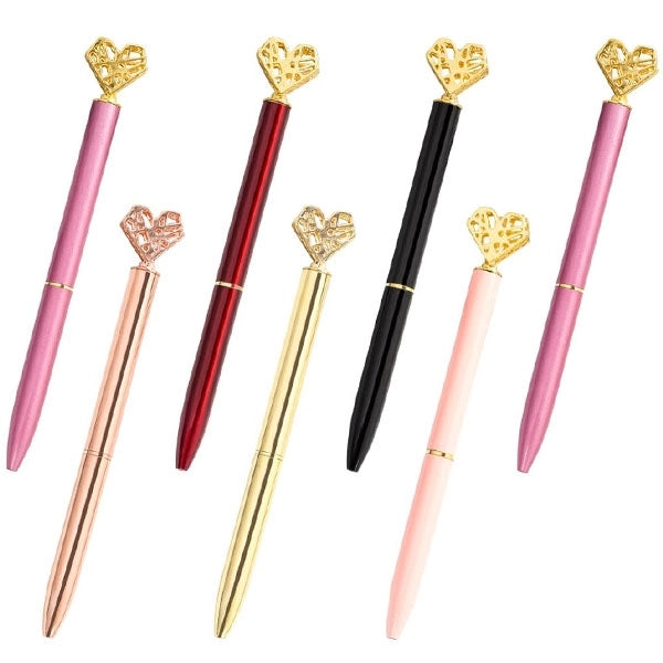 Heart Shaped Metal Ballpoint Pen