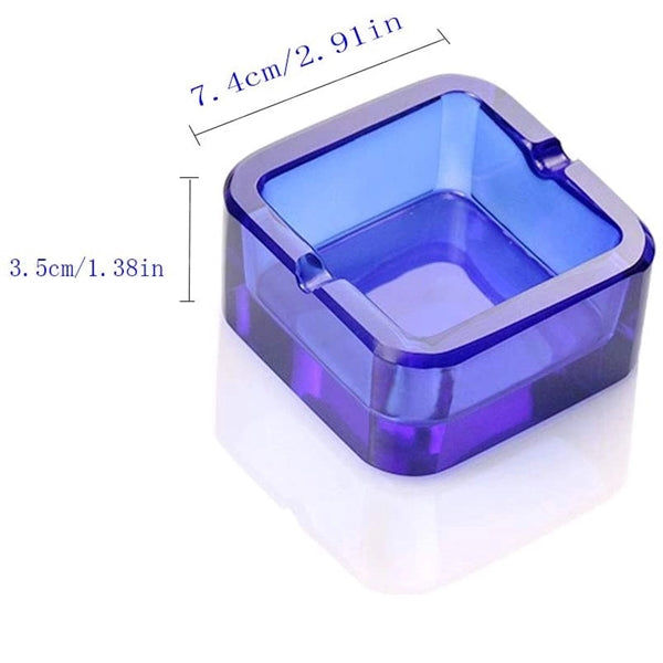 Multicolor Crystal Glass Ashtray