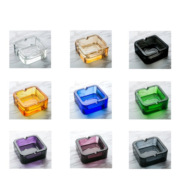 Multicolor Crystal Glass Ashtray