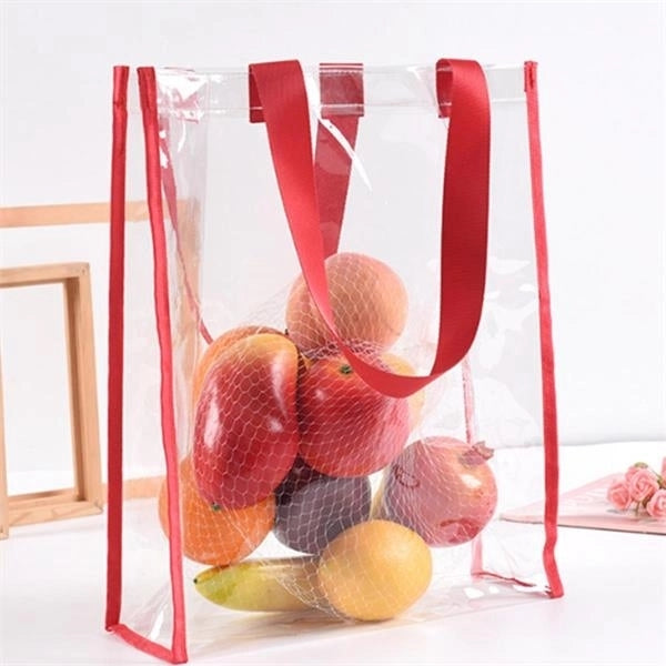 Clear PVC Stadium Tote Bag