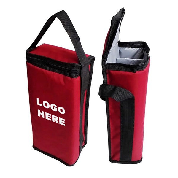 Insulated 2 Bottle Wine Bag Carrier