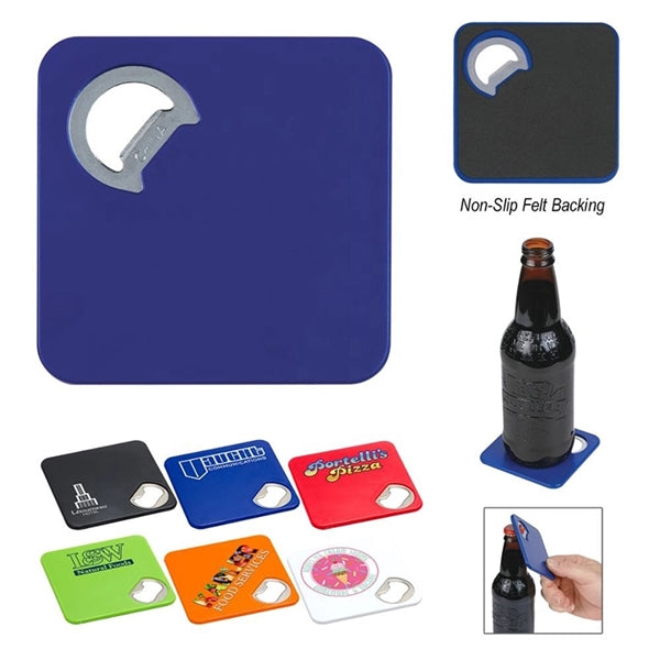 2 in 1 Coaster With Bottle Opener