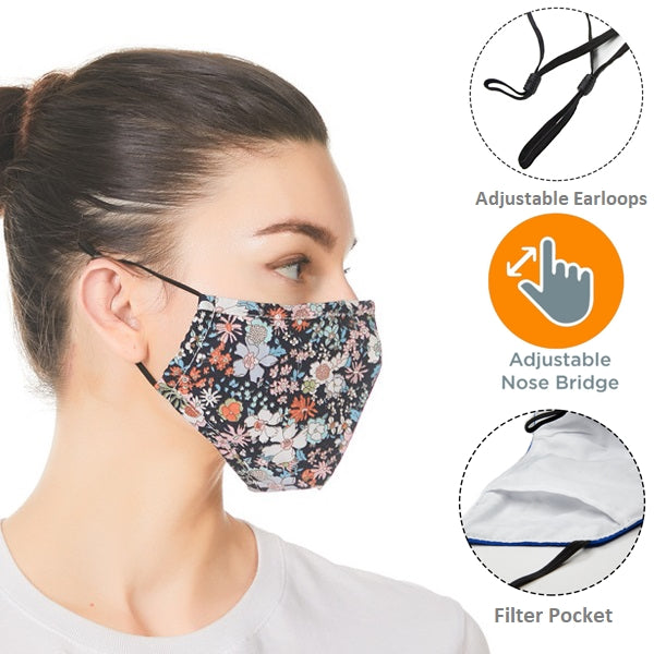RUSH 3-Layer Face Mask w/Full Color Sublimation