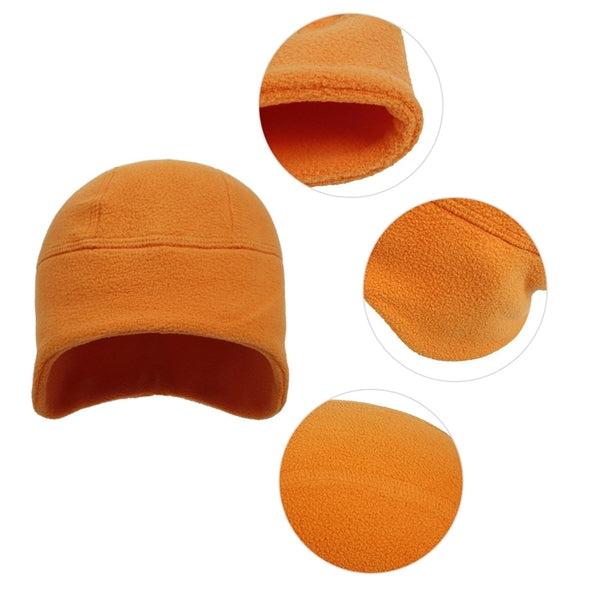Polar Fleece Beanie Hat Warm Earmuffs Cap