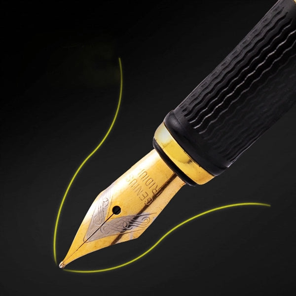 Business metal bronze carved fountain pen