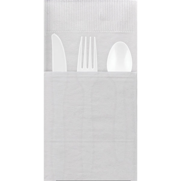 2 Ply Pocket Napkin - White - Tradition